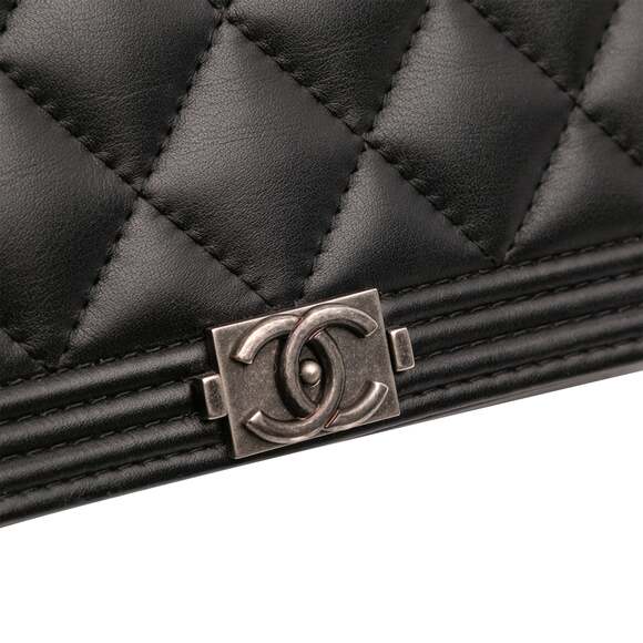 Chanel Boy Wallet On Chain Quilted #222009C27B - Picture 7 of 9